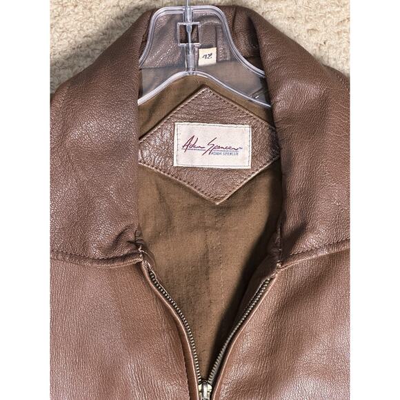 Adam Spencer Vtg Leather A2 Bomber Jacket Distressed Quilted Lining Men's Sz 42 - Picture 9 of 16